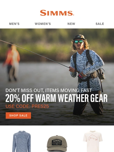 Simms Fishing Newsletter