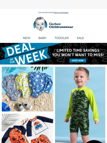 Gerber Childrenswear Sale Announcement