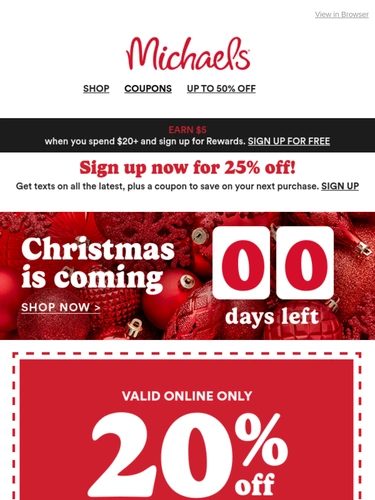 Michaels Newsletter