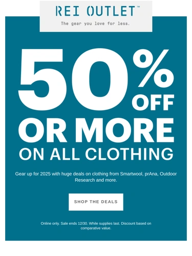 REI Sale Announcement