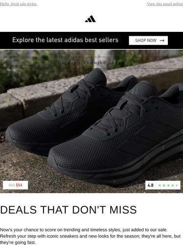 Adidas Sale Announcement