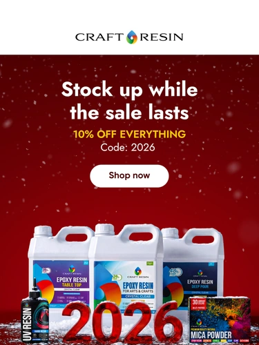 Craft Resin Sale Announcement