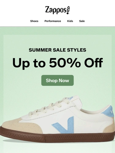 Zappos Sale Announcement