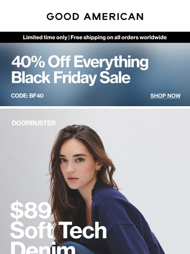 Good American Sale Announcement