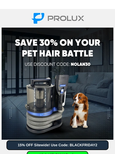 ProLux Cleaners Sale Announcement