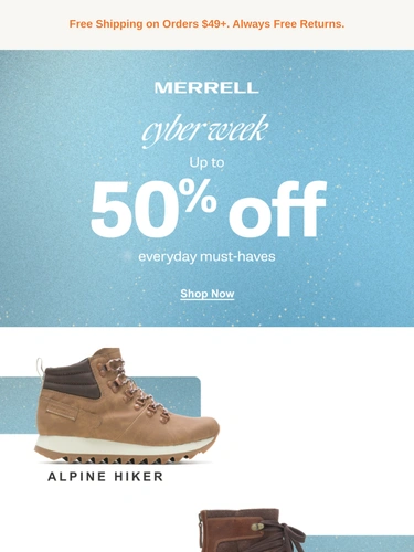 Merrell Sale Announcement