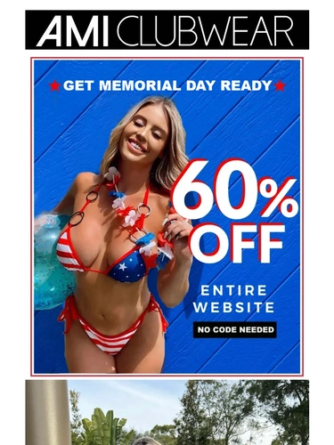 AMI Clubwear Sale Announcement