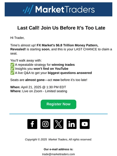 Market Traders Event Invitation
