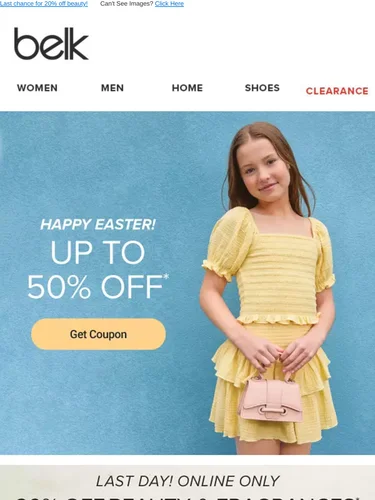 Belk Sale Announcement