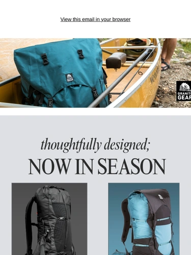Granite Gear Sale Announcement