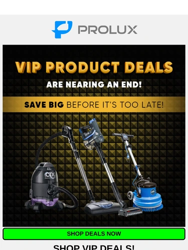 ProLux Cleaners Sale Announcement