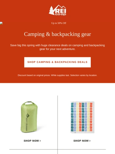 REI Sale Announcement