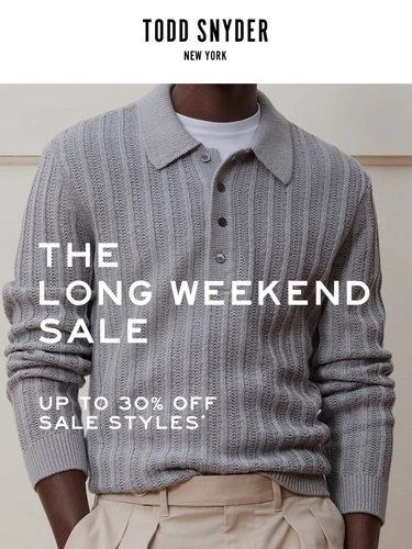 Todd Snyder Sale Announcement