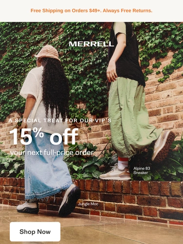 Merrell Sale Announcement