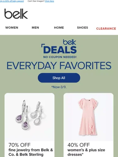 Belk Sale Announcement