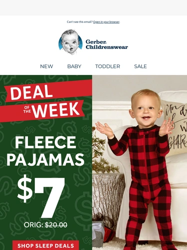 Gerber Childrenswear Sale Announcement