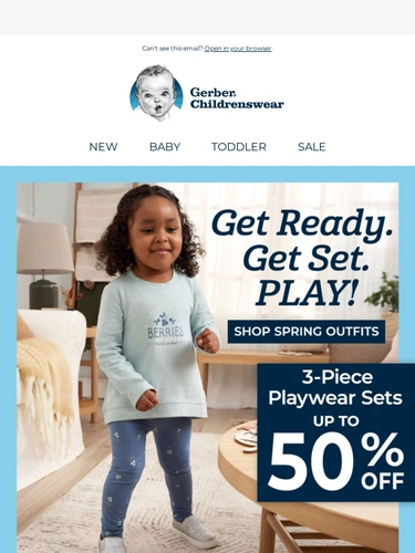 Gerber Childrenswear Sale Announcement