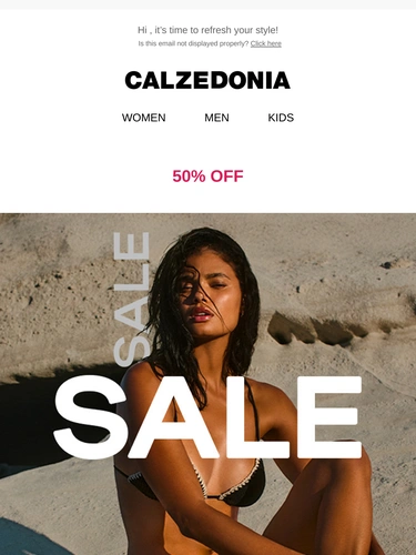 Calzedonia Sale Announcement