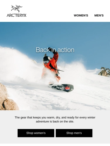 Arc'teryx Newsletter