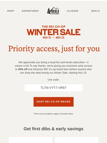 REI Newsletter