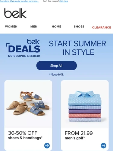 Belk Sale Announcement