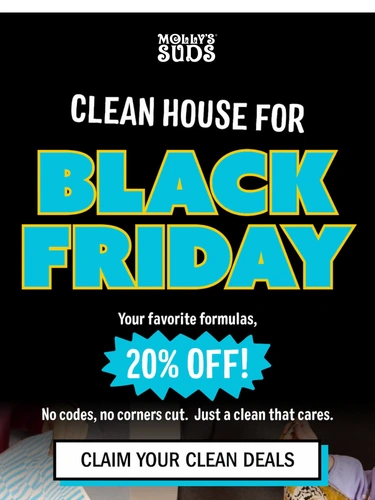 Molly's Suds Sale Announcement