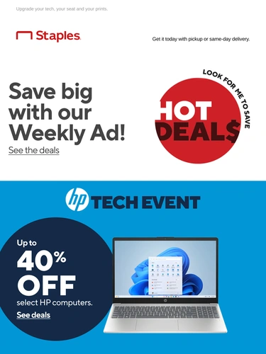 Staples Sale Announcement