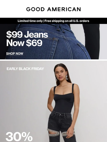 Good American Sale Announcement