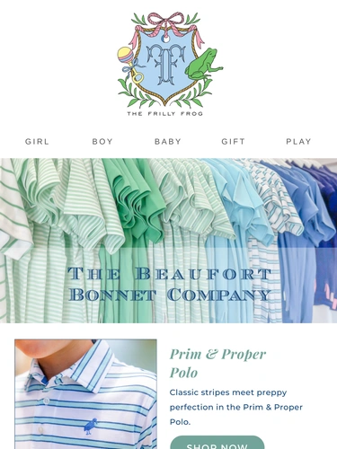 The Frilly Frog Newsletter