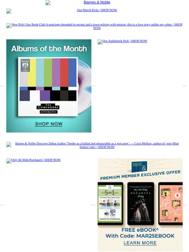 Barnes & Noble Newsletter