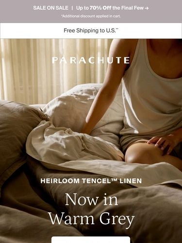 Parachute Home Sale Announcement