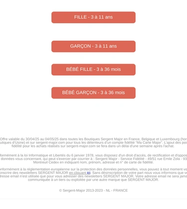 Sergent Major Loyalty Program