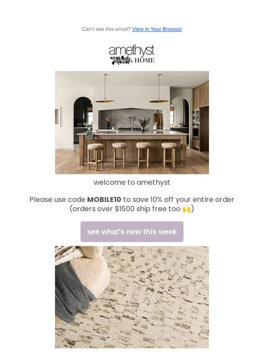 Amethyst Home Welcome Series