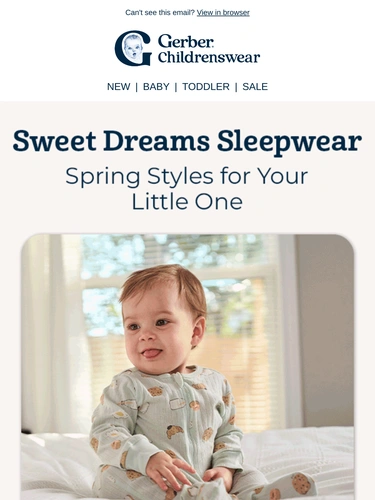 Gerber Childrenswear Sale Announcement