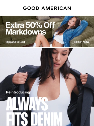 Good American Sale Announcement