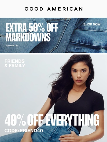 Good American Sale Announcement