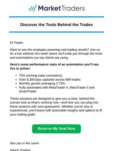 Market Traders Event Invitation