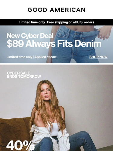Good American Sale Announcement