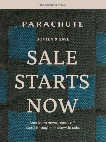 Parachute Home Sale Announcement