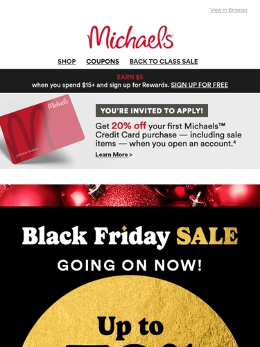 Michaels Sale Announcement