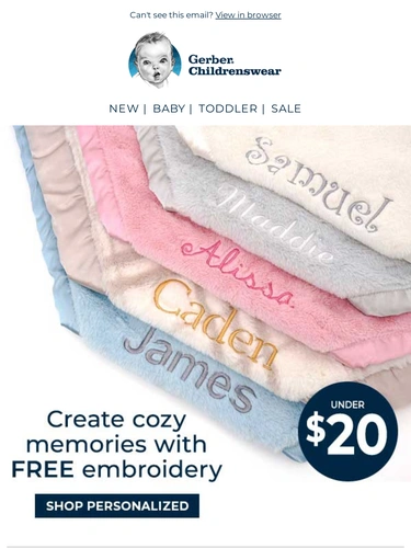 Gerber Childrenswear Newsletter