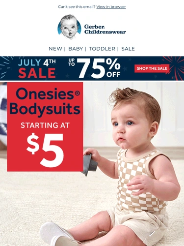 Gerber Childrenswear Sale Announcement