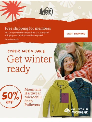 REI Sale Announcement