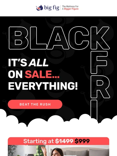 Big Fig Mattress Sale Announcement