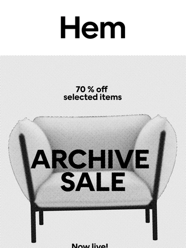 Hem Sale Announcement