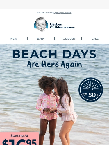 Gerber Childrenswear Sale Announcement