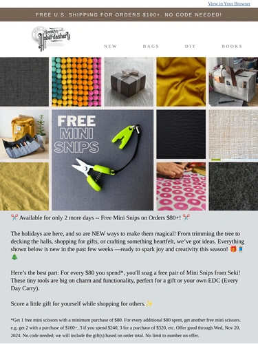 Brooklyn Haberdashery Sale Announcement