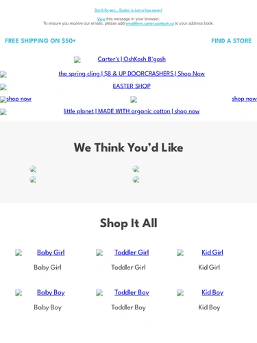 Carter's OshKosh Holiday Campaign