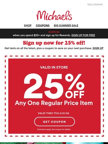 Michaels Loyalty Program