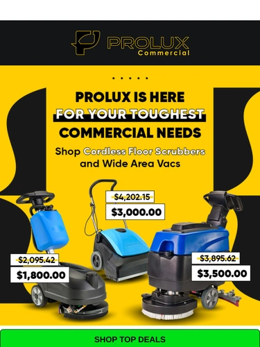 ProLux Cleaners Sale Announcement